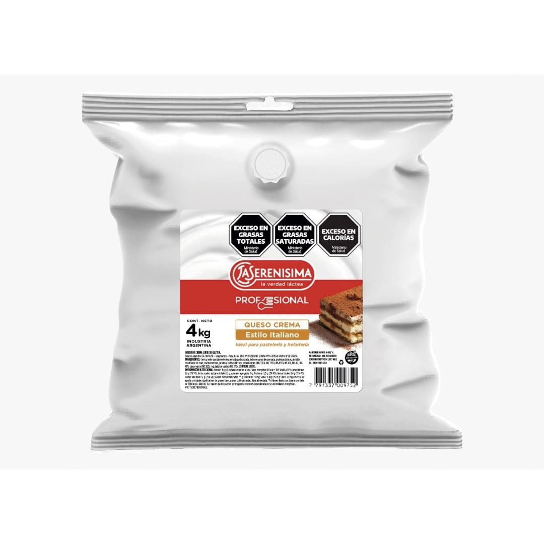 Queso Crema Estilo Italiano La Serenisima x 4kg *