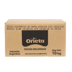 Fruta Abrillantada Orieta Caja X 10kg *