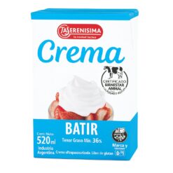 Crema La Serenisima Tetra X 520cc *
