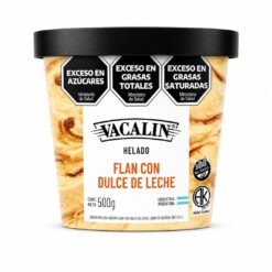 Helado Flan Con Ddl Pote X 500g Cj X 6Uni *